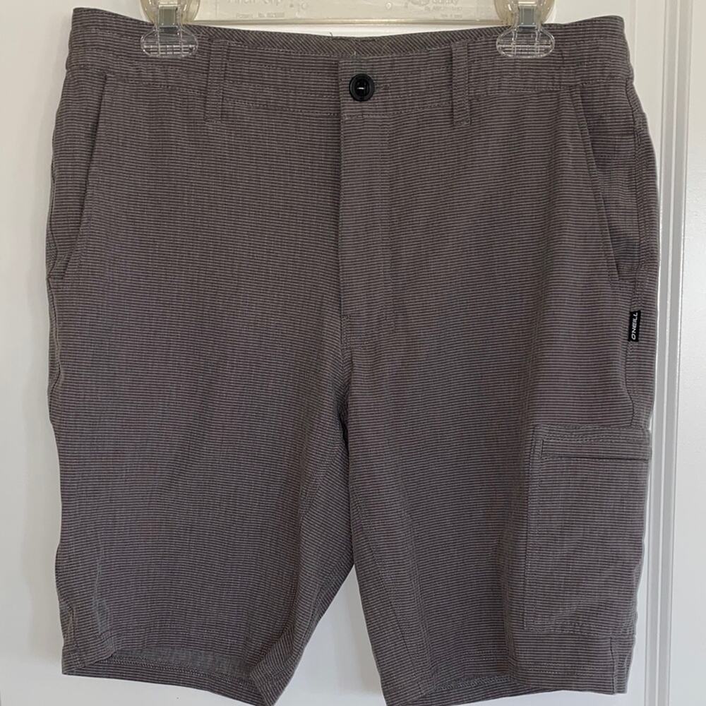 O'Neill Men's Gray Hybrid Crossover Performance Shorts Size 32